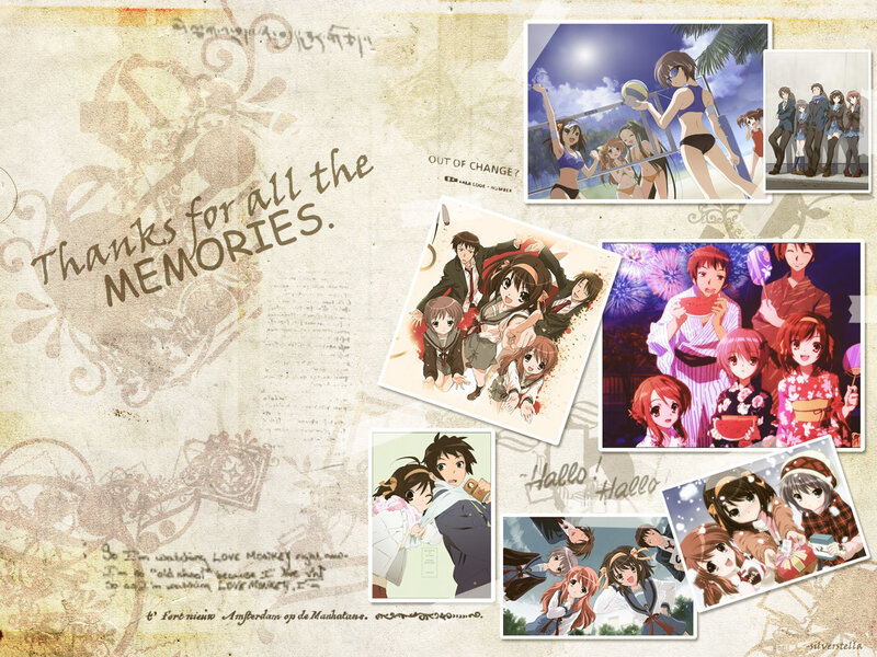 Anime Characters in Collage — Beige