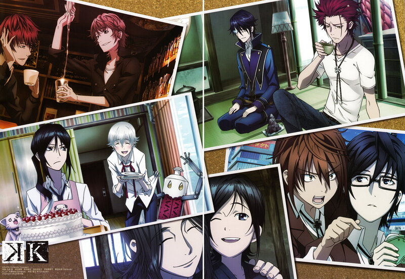 Anime Characters in Collage — Black