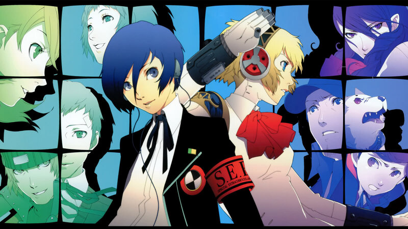 Anime Characters in Collage — Blue, Dramatic, Manga