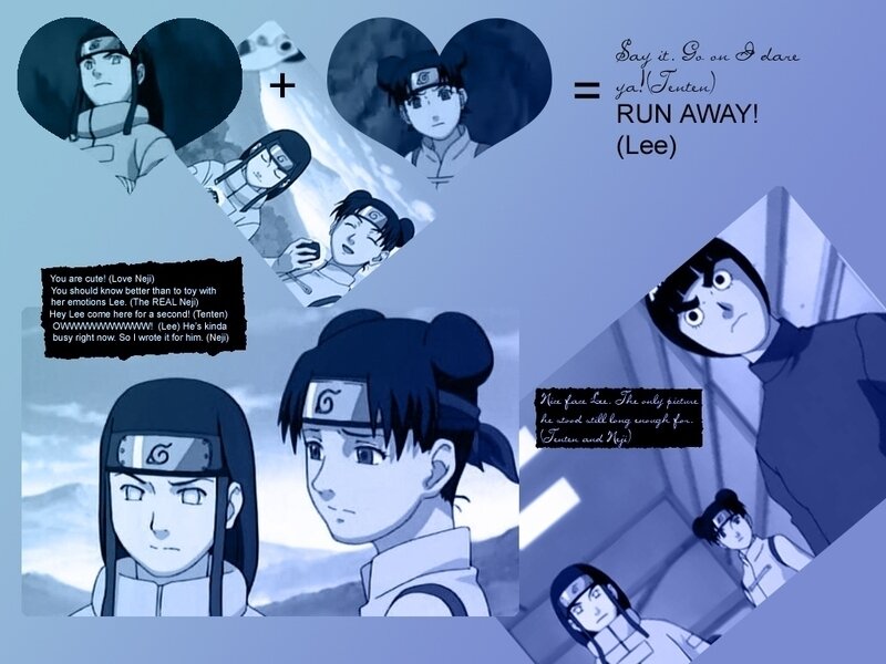 Anime Characters in Collage — Blue, Dramatic