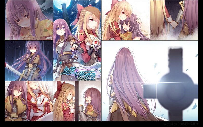Anime Characters in Collage — Purple, Dramatic