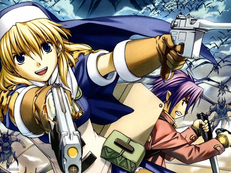 Anime characters in combat