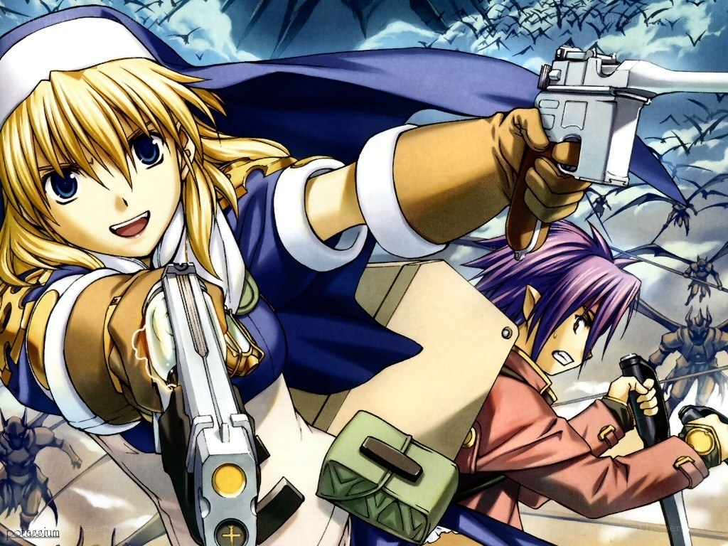 Anime characters in combat