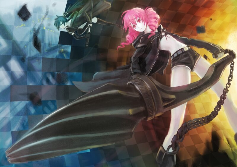 Anime characters in combat