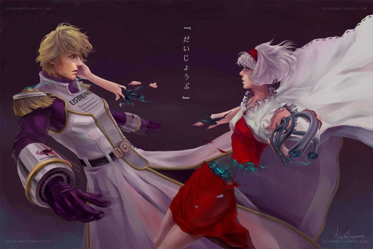 Anime characters in combat
