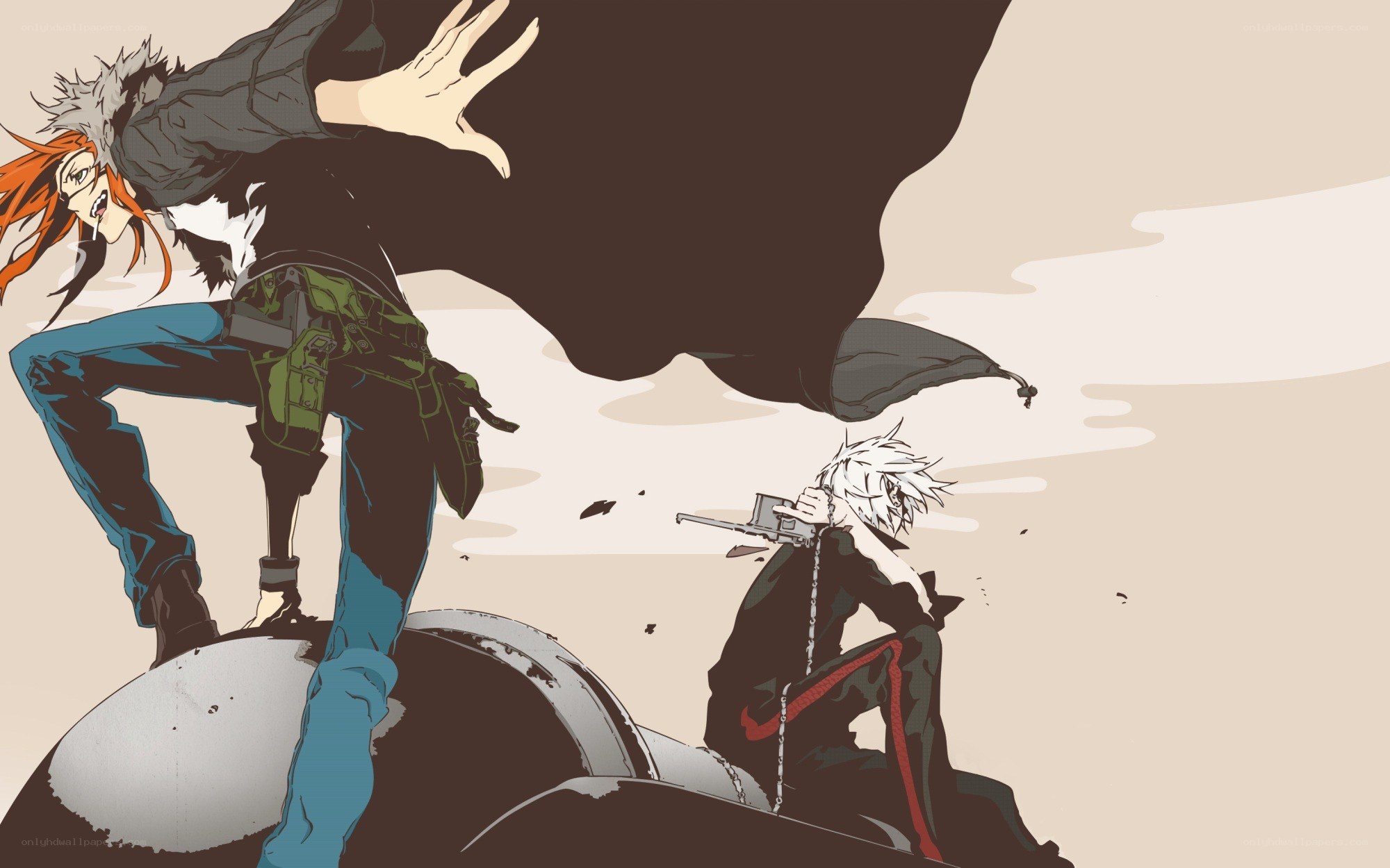 Anime characters in combat