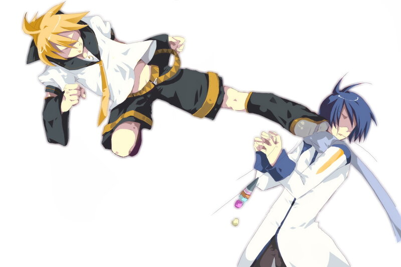 Anime characters in combat