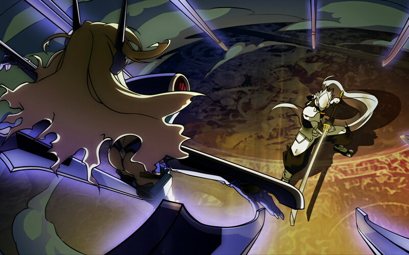 Anime characters in combat
