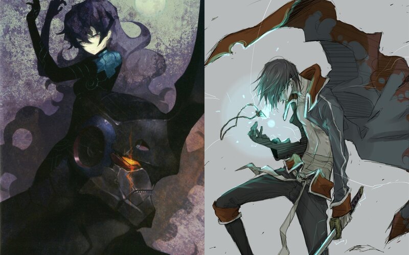 Anime characters in combat