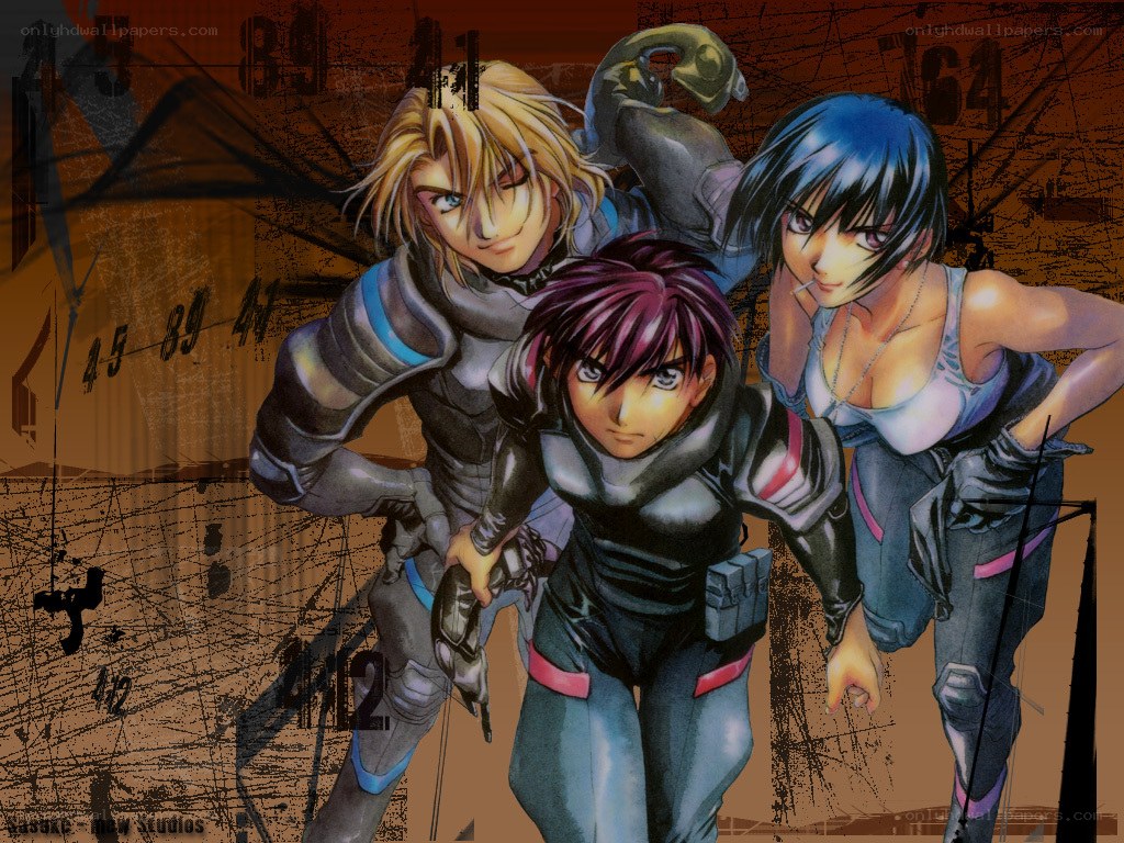 anime characters in combat gear