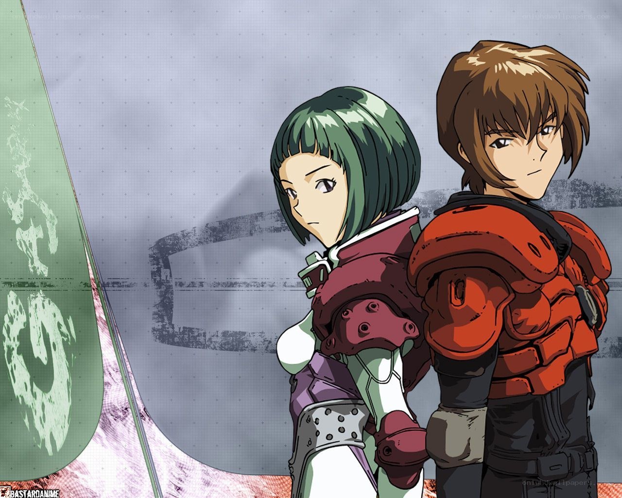 anime characters in combat gear