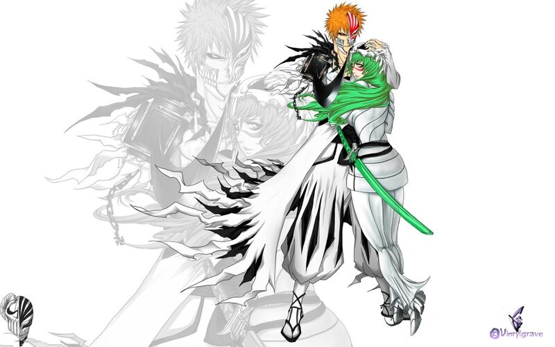 Anime Characters in Combat — White