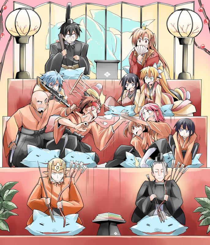 Anime Characters in Conflict — Red
