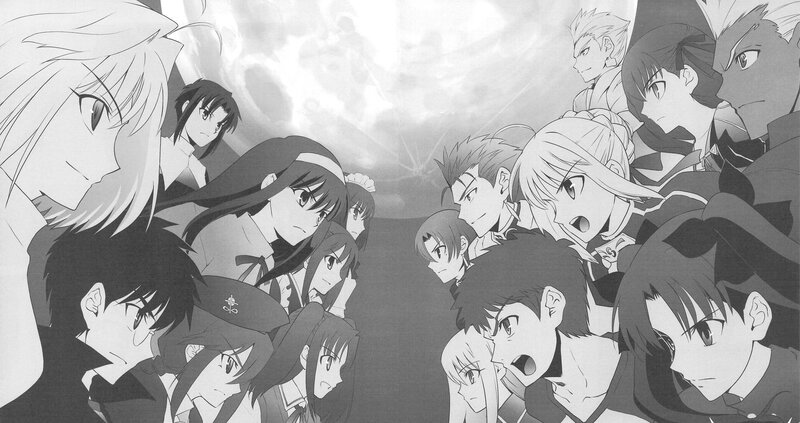 anime characters in confrontation