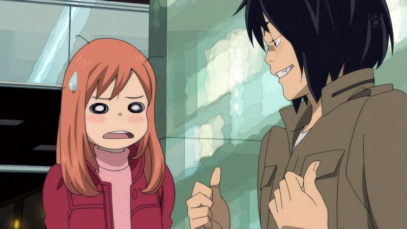 anime characters in conversation