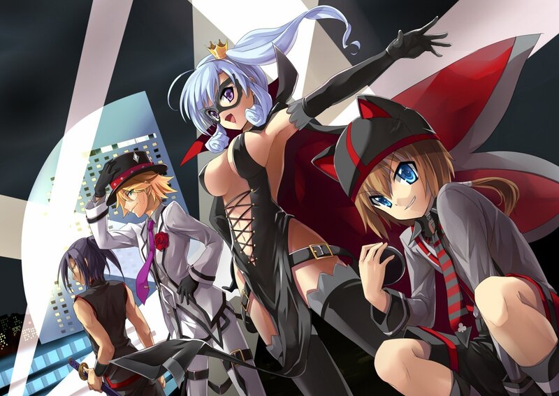 Anime characters in costumes