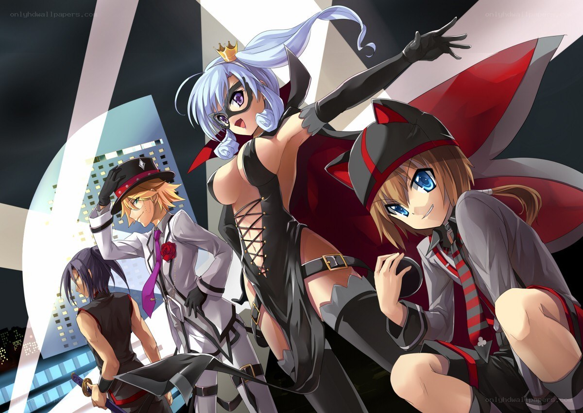 Anime characters in costumes