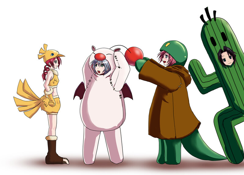 anime characters in costumes