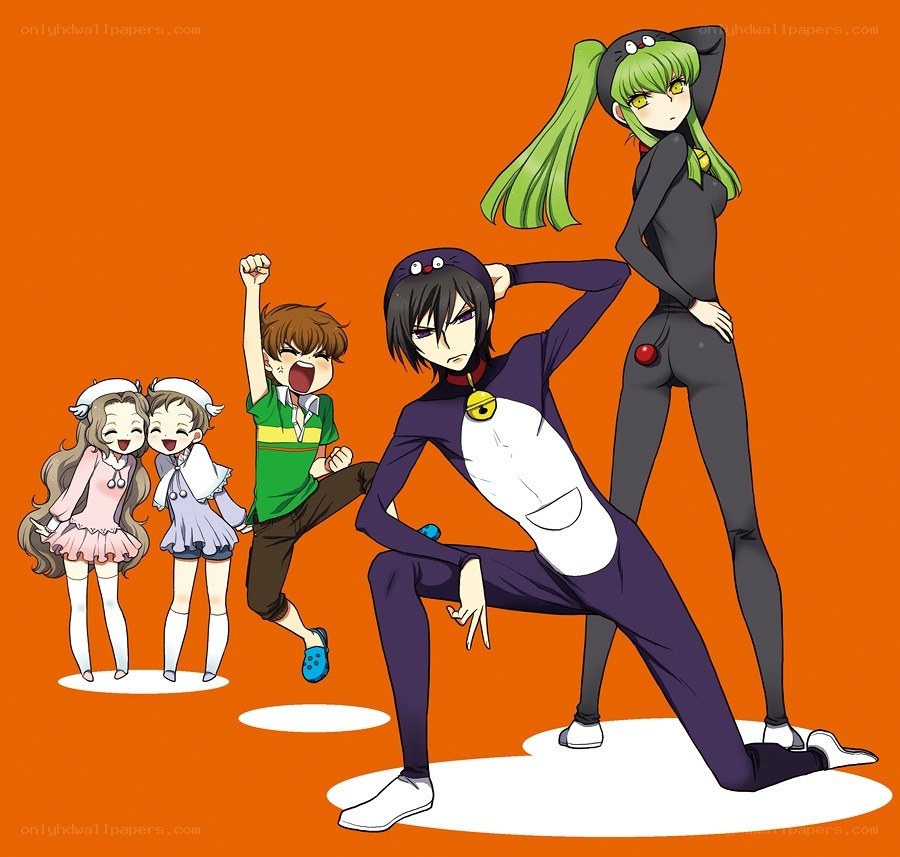 anime characters in costumes