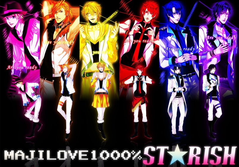 Anime Characters in Costumes — Black, Dramatic, Night