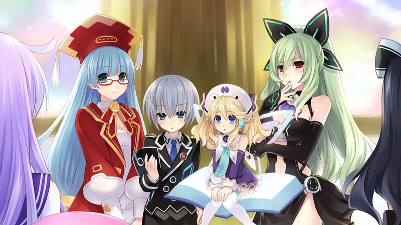 Anime Characters in Costumes — Blue, Dramatic, Cat Ears