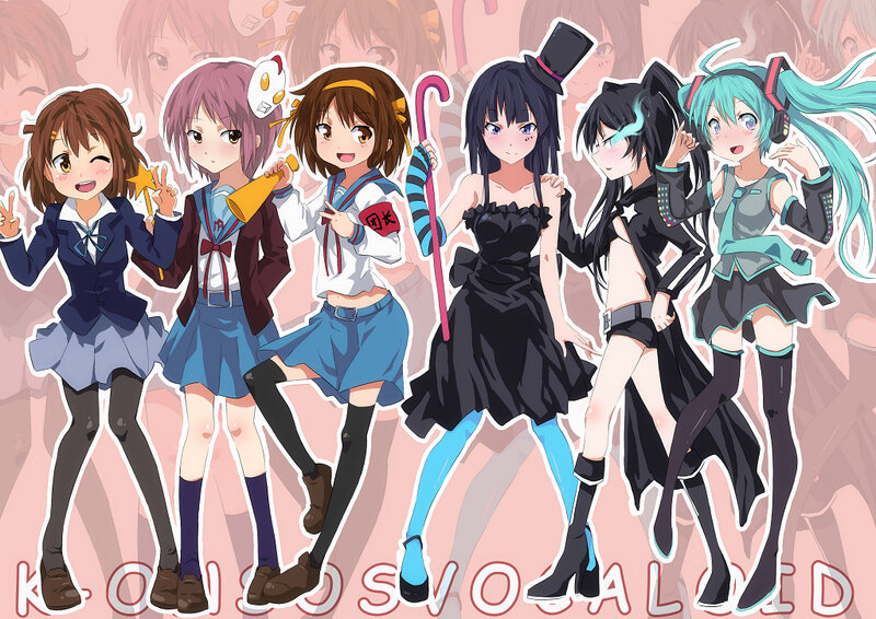 Anime Characters in Costumes — Pink, Playful