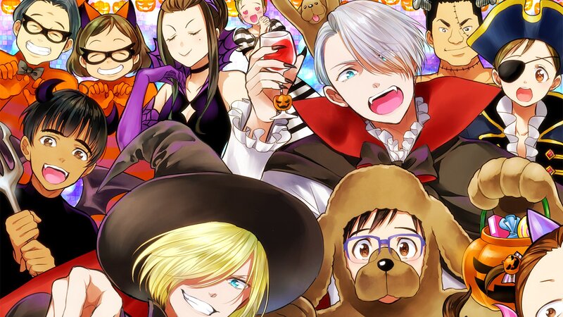 Anime Characters in Costumes — Purple, Festive, Night, Manga