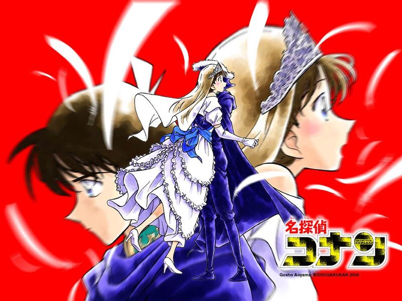 Anime Characters in Costumes — Red, Dramatic, Manga