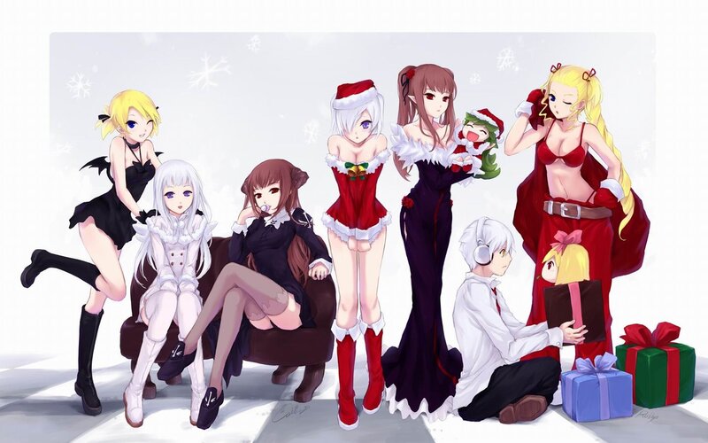 Anime Characters in Costumes — White