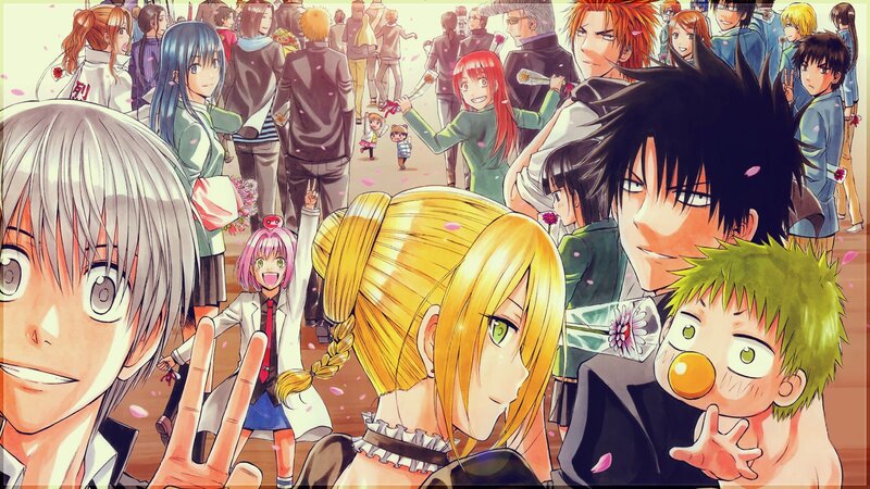 Anime Characters in Crowd — Yellow
