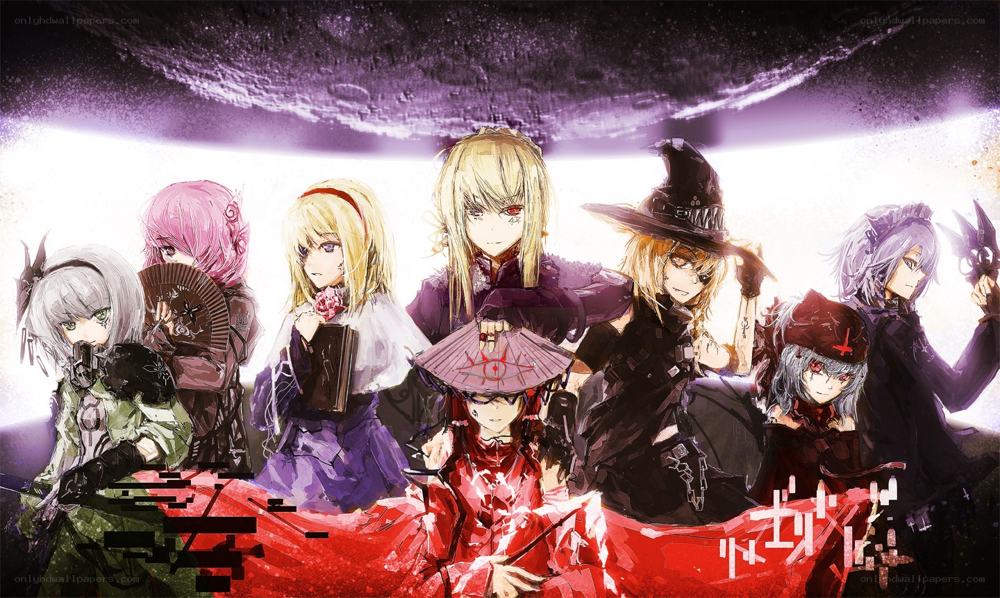 anime characters in dark fantasy