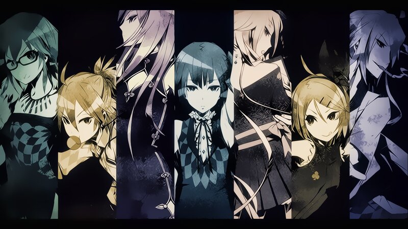 Anime Characters in Dark Outfits — Black