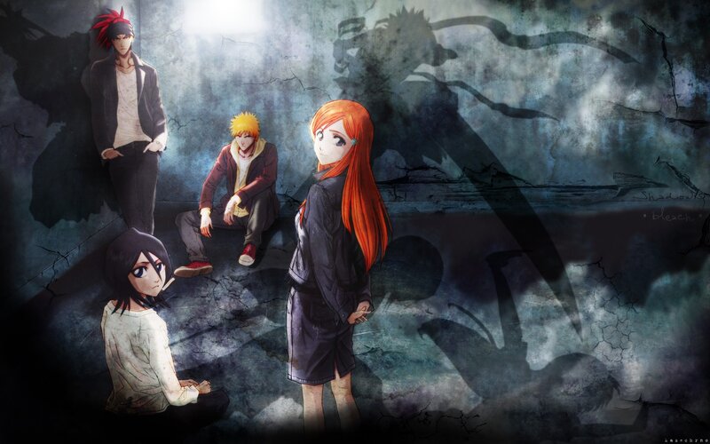 Anime Characters in Dark Room — Orange
