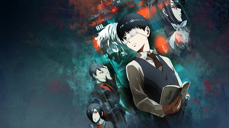 Anime Characters in Dark Scene — Black, Dramatic, Night, Book