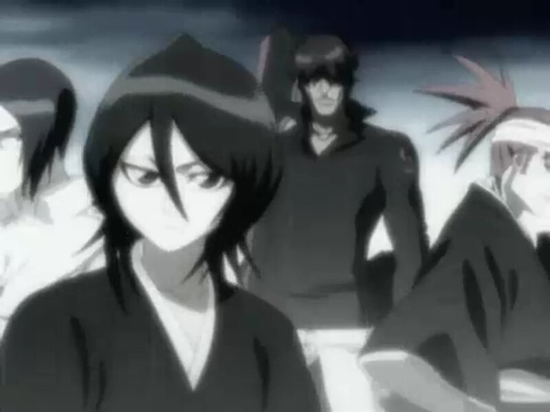 Anime Characters in Dark Scene — Black, Dramatic, Night