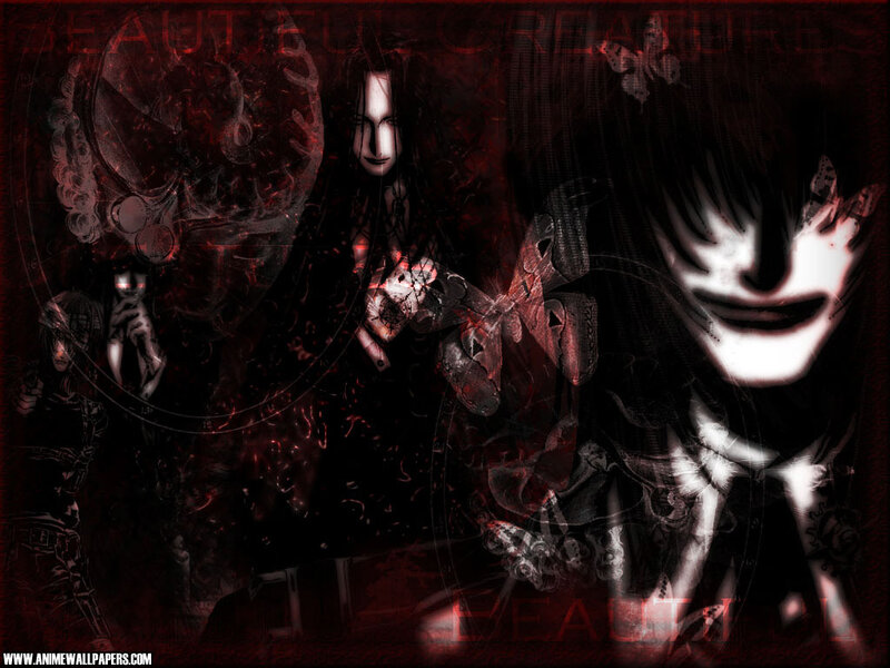 Anime Characters in Dark Scene — Black, Dramatic