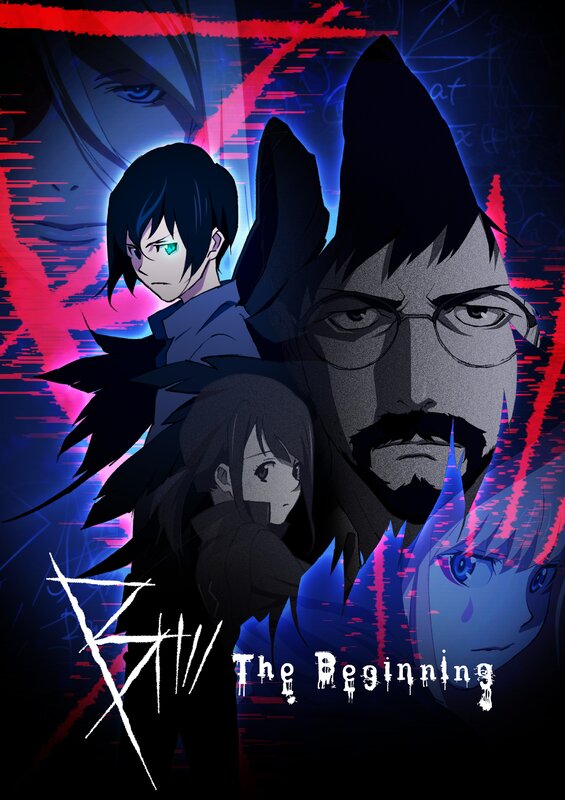 Anime Characters in Dark Scene — Blue