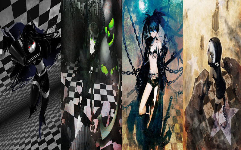 Anime Characters in Dark Scenes — Black