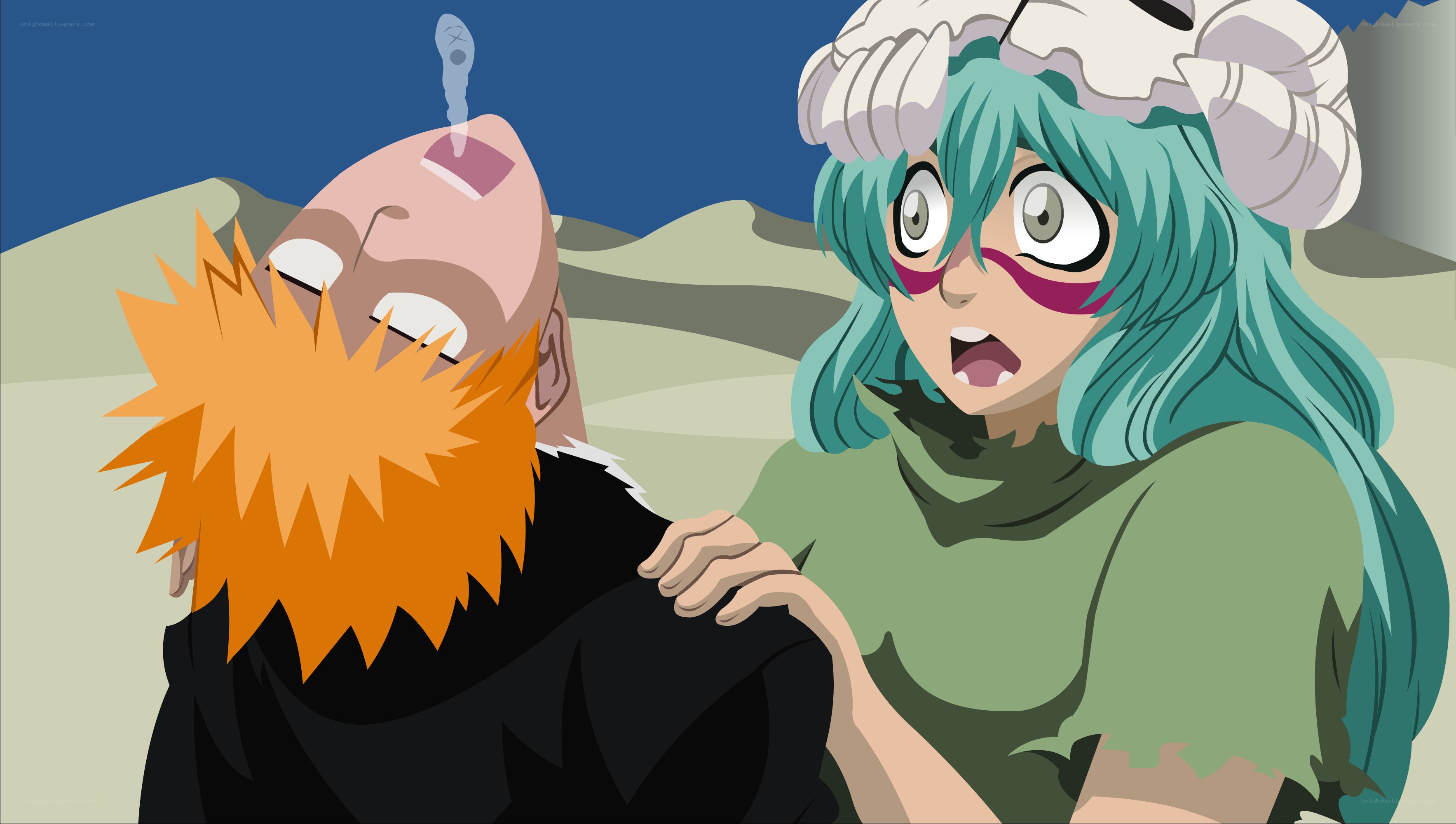 anime characters in desert