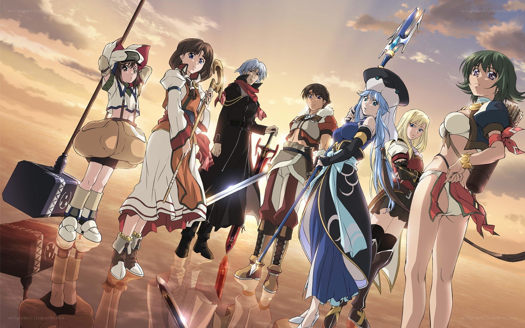 anime characters in desert