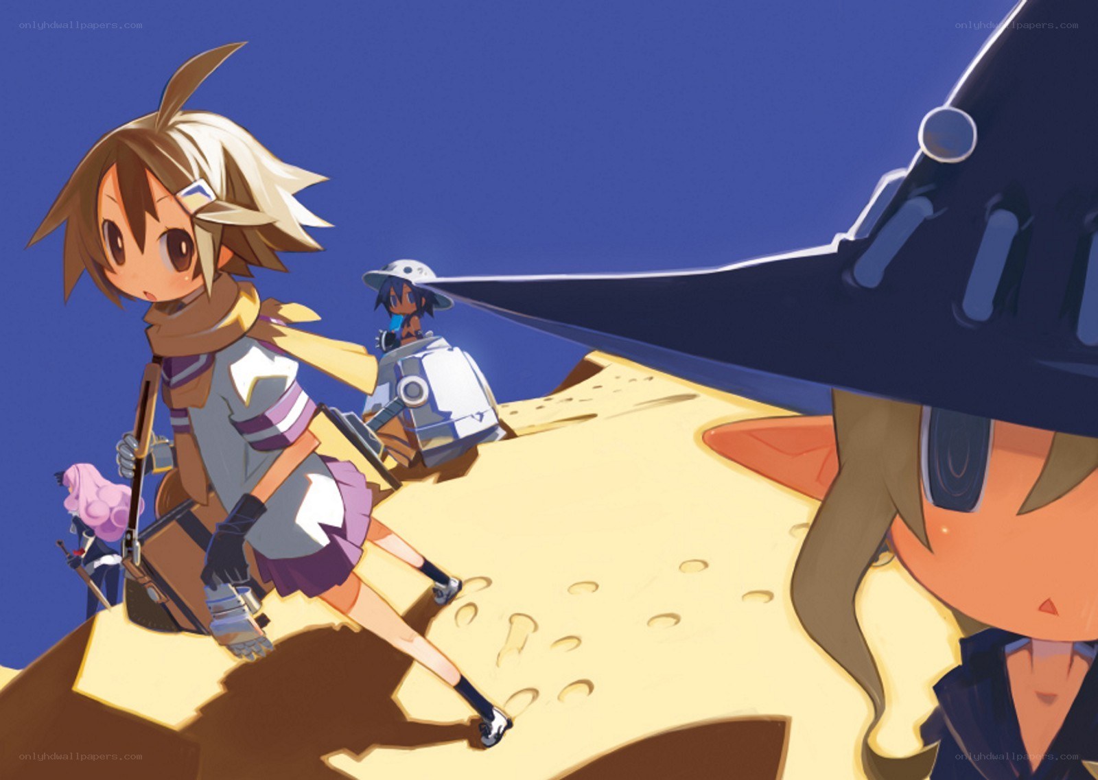 anime characters in desert