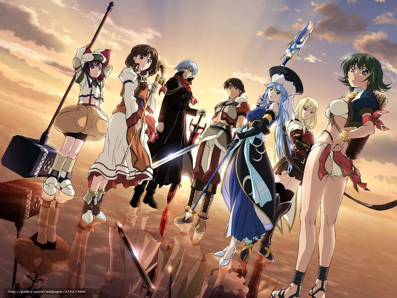 anime characters in desert