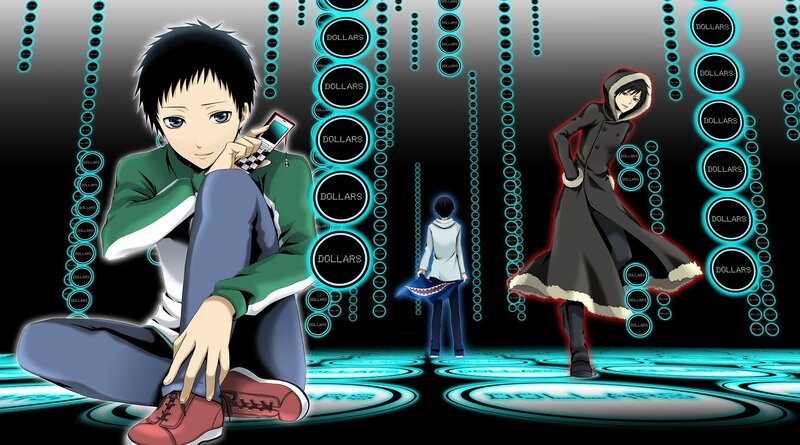 Anime characters in digital world