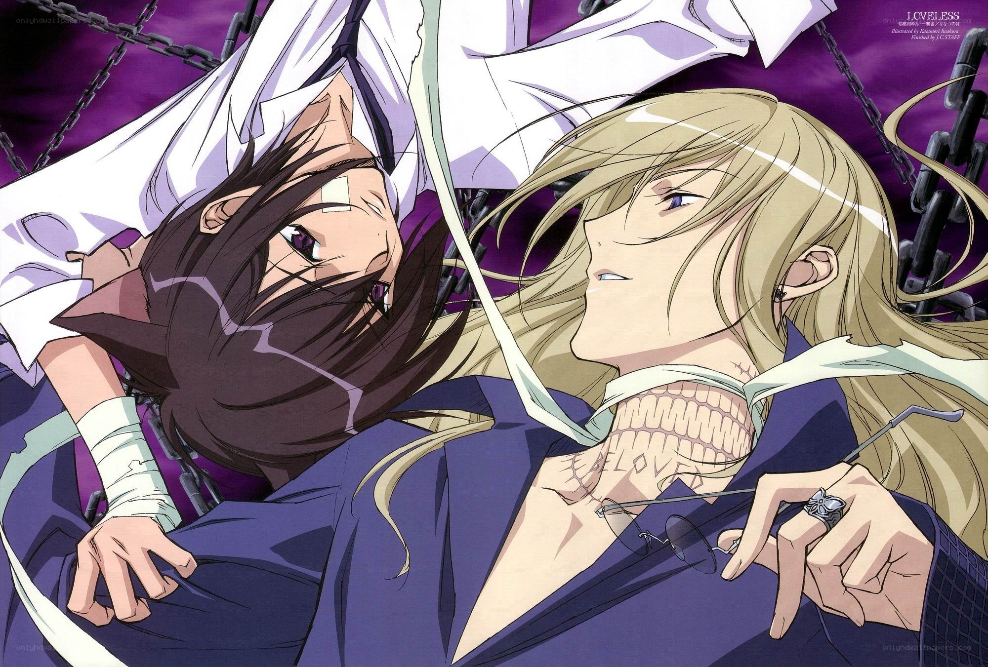 Anime characters in distress