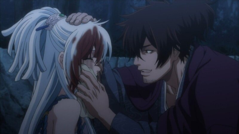 anime characters in distress