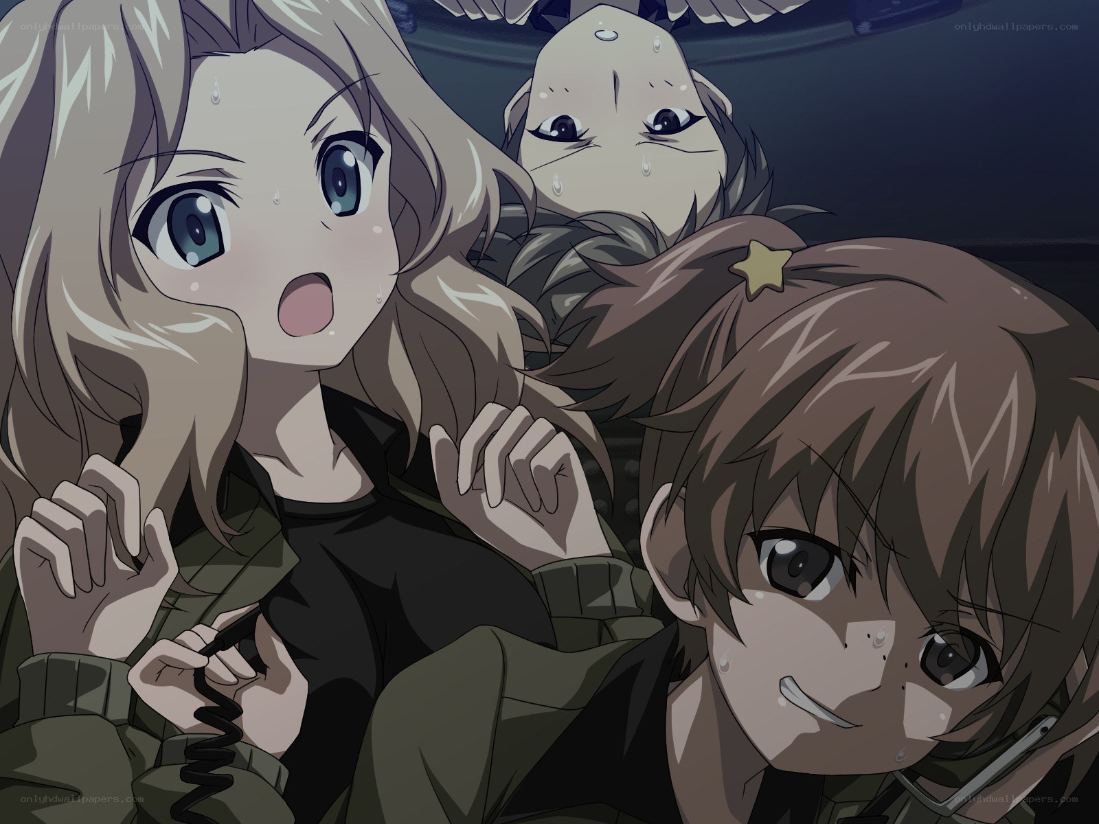 anime characters in distress