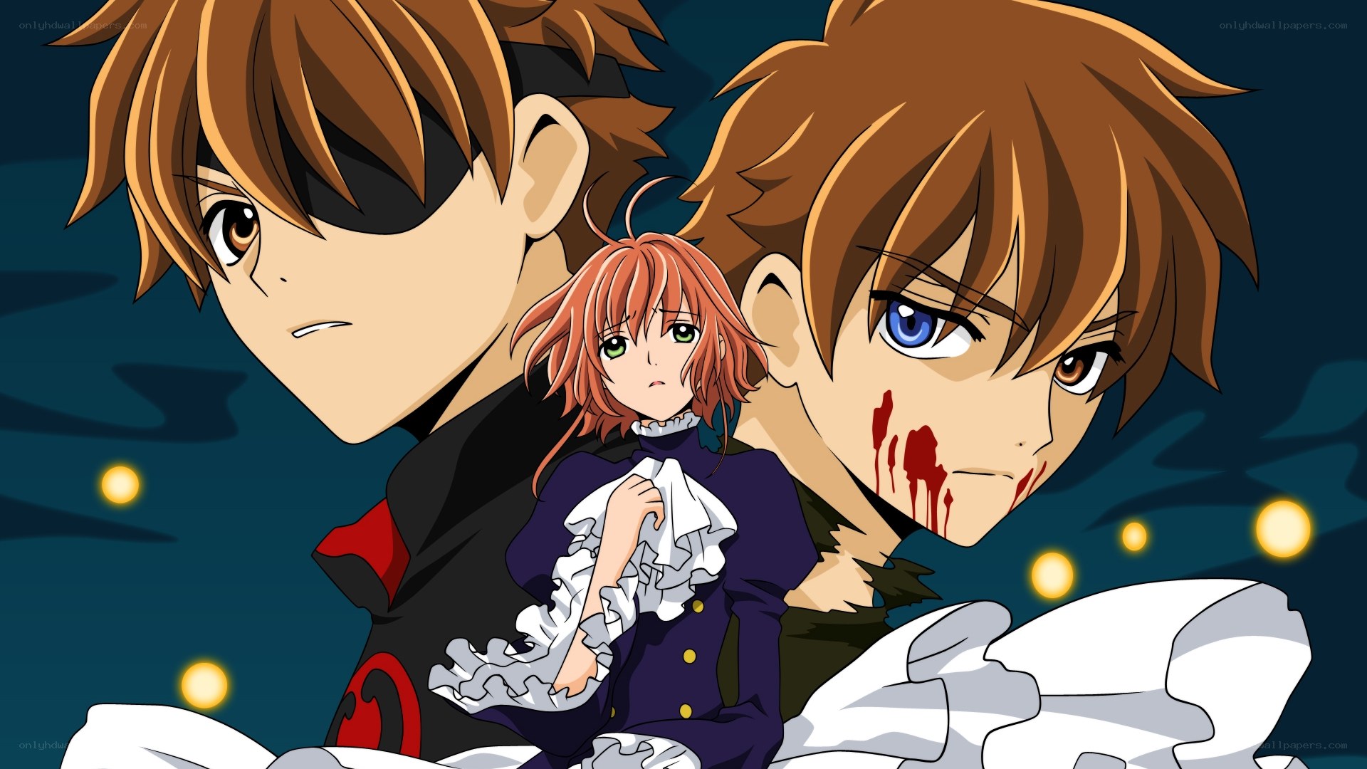anime characters in distress
