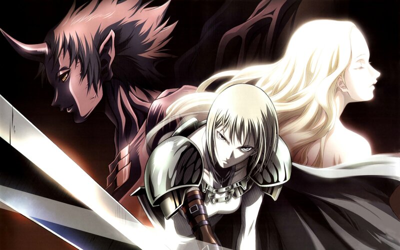 anime characters in dramatic scene