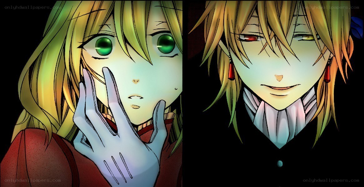 anime characters in dramatic scene