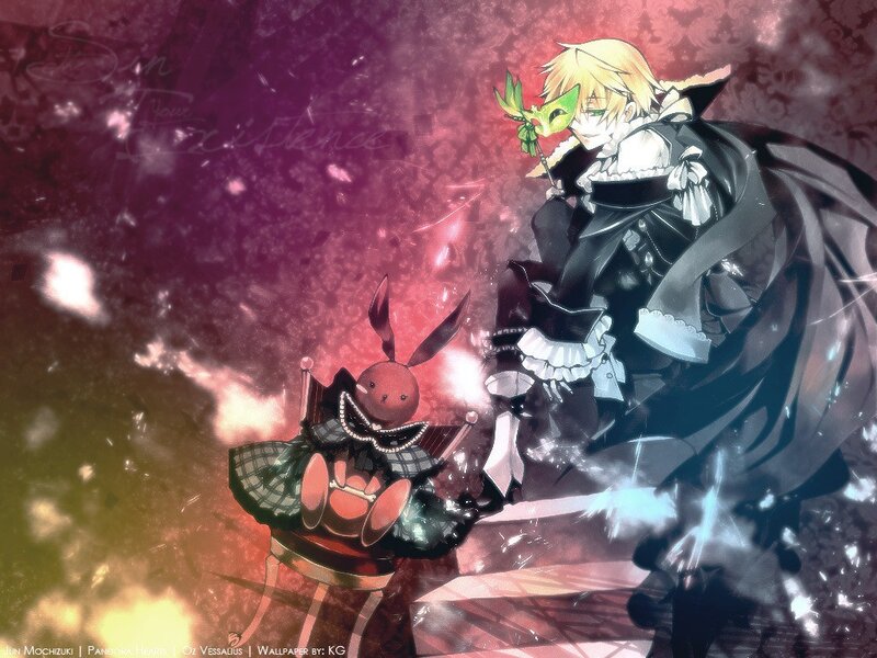 anime characters in dramatic scene